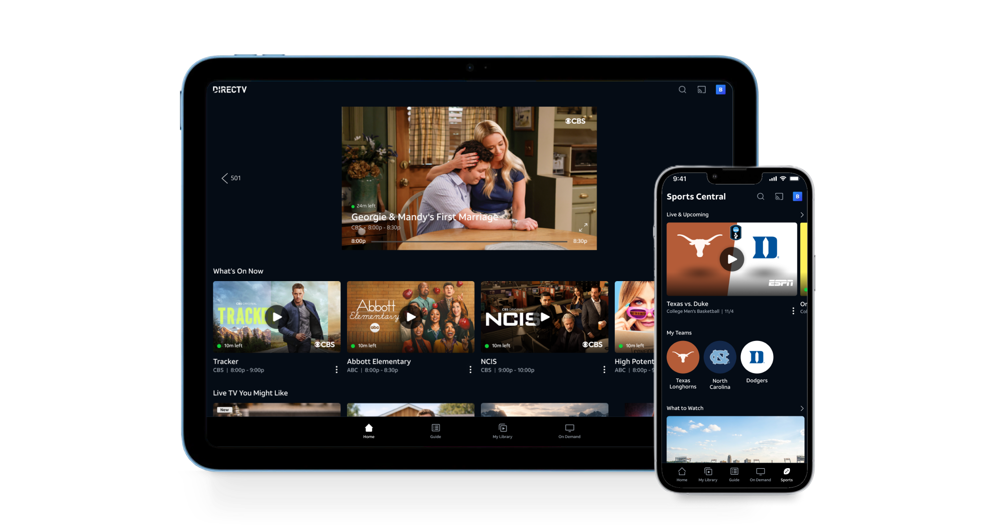 Content being streamed on multiple devices.