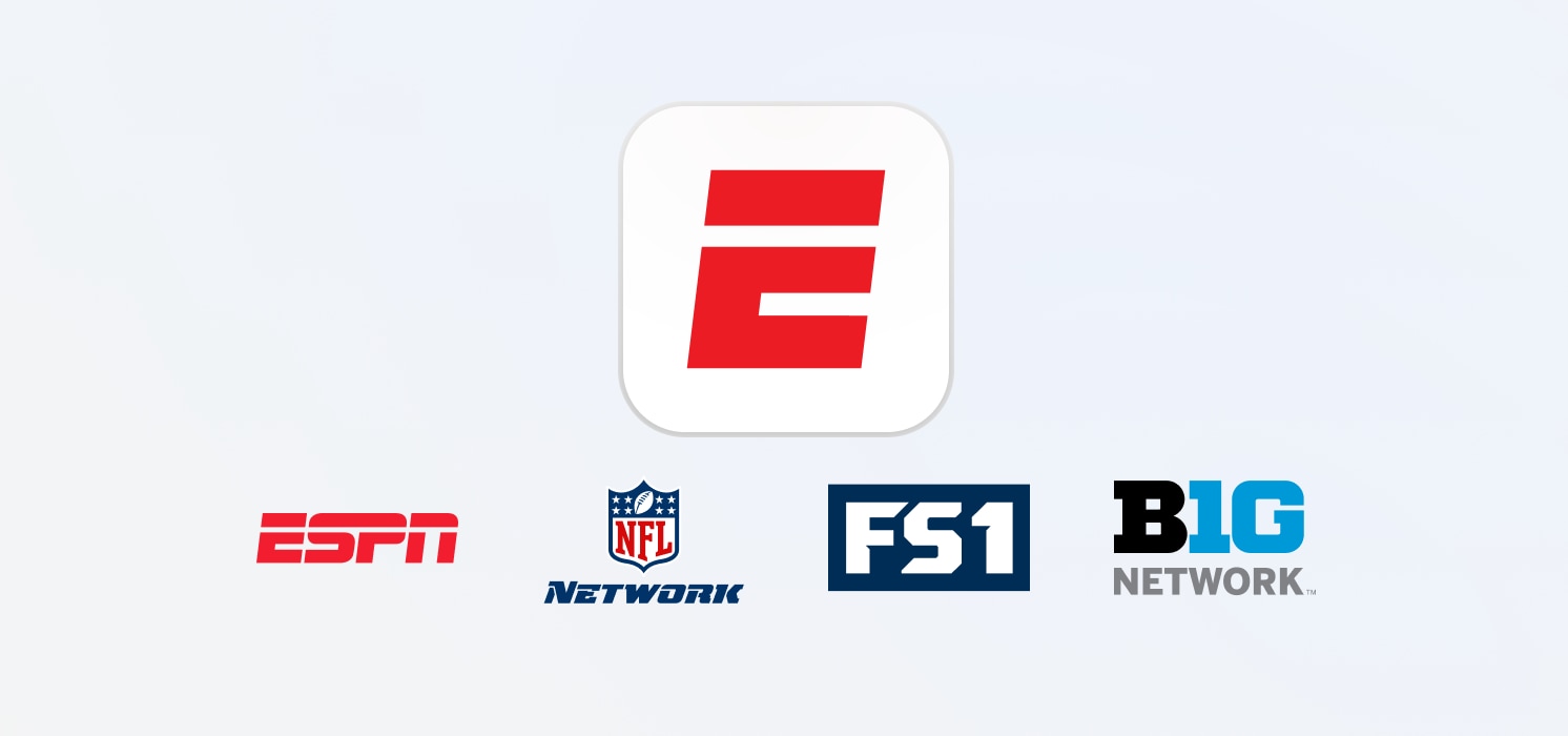 MySports channels including ESPN Unlimited app.