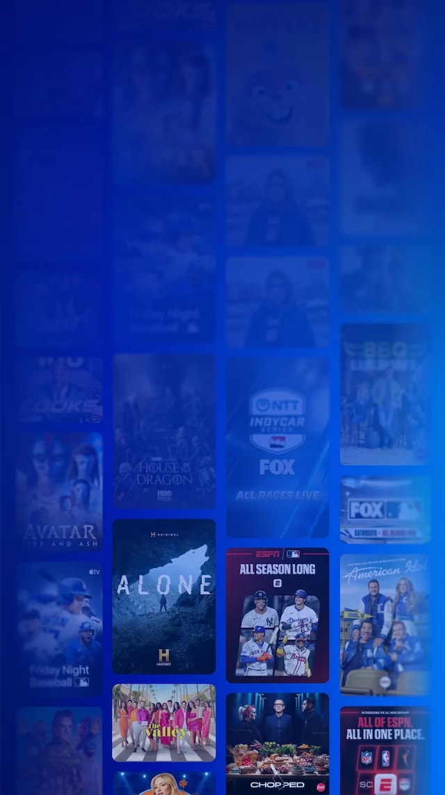 Gemini Air logo with banner reading “Includes $40/mo. in apps” above Disney+, Hulu, and ESPN icons, alongside a DIRECTV Gemini Air streaming device and remote control.