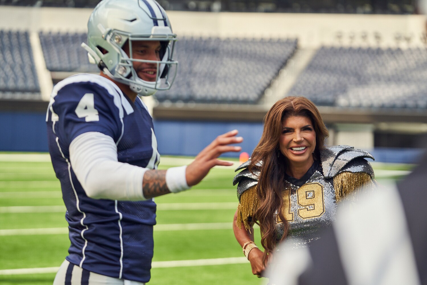 DirecTV changes Dak Prescott's jersey color from blue to purple