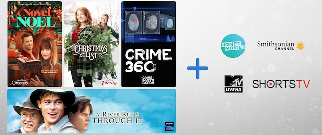 Movies Extra Pack includes those channels: Sony Movies, Smithsonian Channel, Hallmark Drama, Hallmark Movies & Mysteries, HDNet Movies, MTV Live, ShortsTV, and Crime + Investigation.